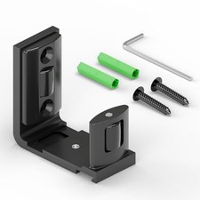 Sliding Barn Door Bottom Floor Guide Adjustable Roller for All Size 1 Black