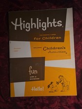 HIGHLIGHTS FOR CHILDREN Magazine October 1967 Activities Stories Puzzles