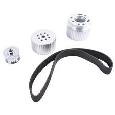 Belt Drive Pulley Kit Long Water Pump For Small Block Chevy 283 305 327 350 38 Belt Drive Pulley Kit Long Water Pump For Small Block Chevy 283 305 327 350 38