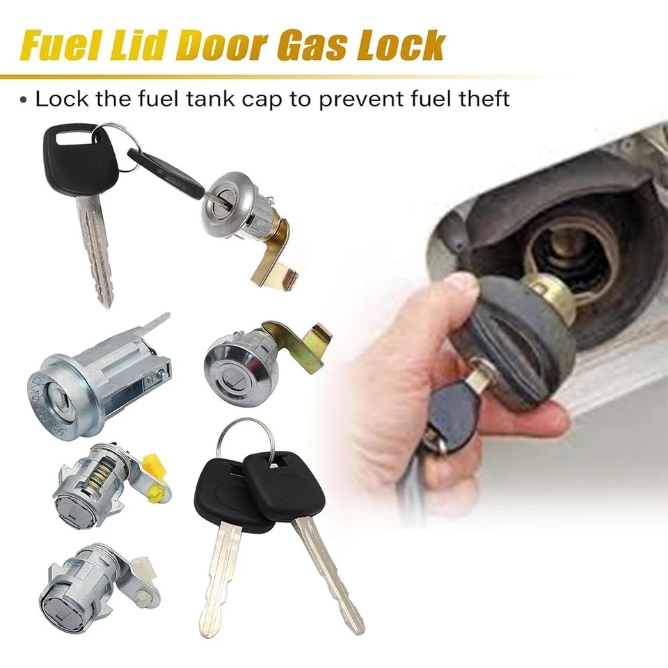 NEW For Toyota Pickup Truck #69005-35130 Ignition Door Locks & Gas Lock W/2 Keys - Imagem 4 de 4