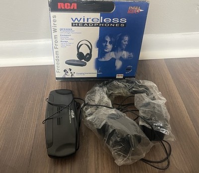 RCA Wireless Headphones- WHR120RS- Infrared, 25 Ft, Lightweight, Adjustable