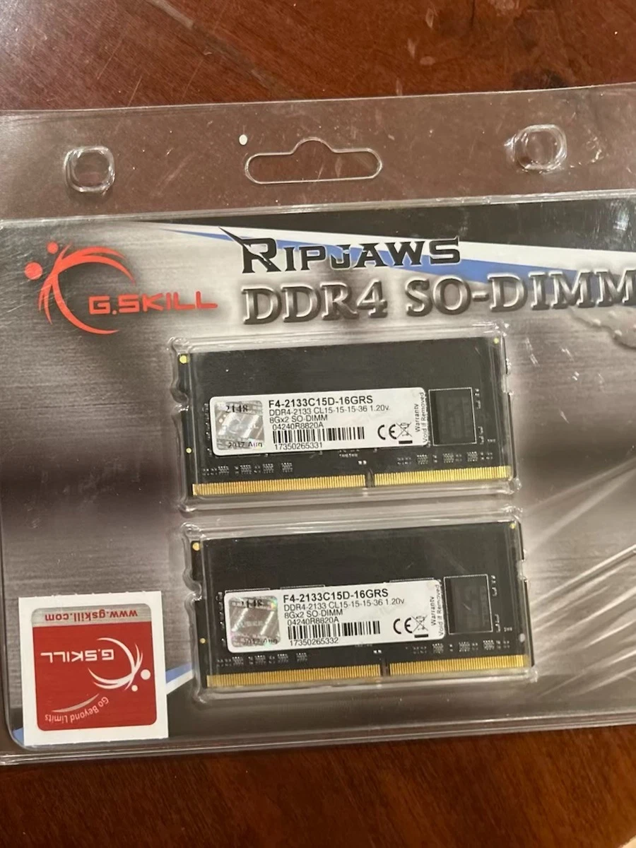 G. SKILL SO-DIMM Computer PC4-17000 (DDR4-2133) Bus Speed Memory