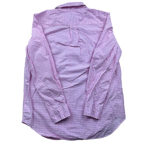 Ralph Lauren Pink Gingham Button Down Shirt Long Sleeve Kids Size L(14-16) - Picture 2 of 7