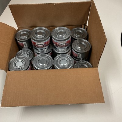 Sterno Fuel Cans - 4-Hour Burn, (24-Pack) Chafing Dish Fuel Can Burners for Food