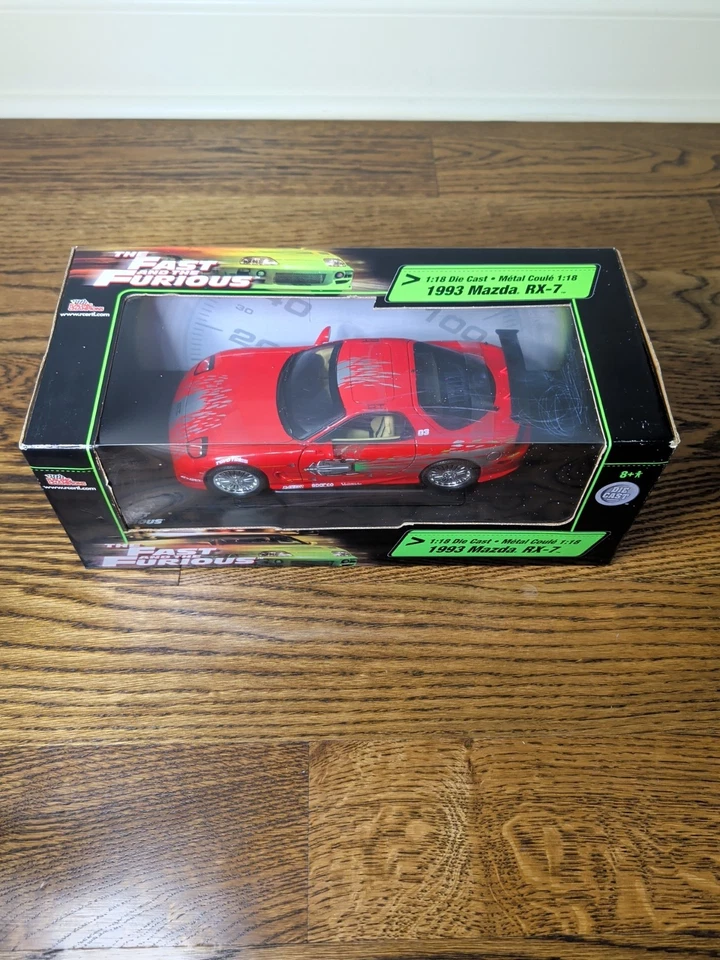 Fast & Furious 1993 Mazda RX-7 1:18 Diecast Car by Ertl – New In Box - Image 4 of 4
