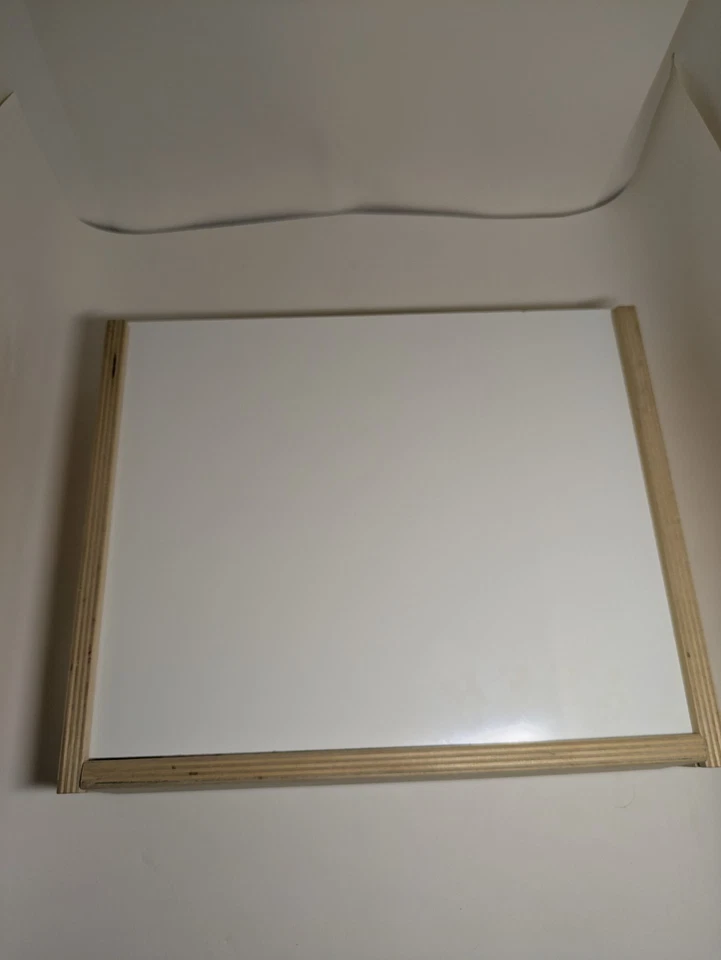 Used Children's Chalkboard/Whiteboard Framed box w/chalk & eraser Rope handle - Image 3 of 4