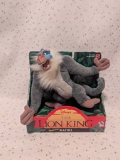 Disney The Lion King 8" Rafiki Plush Toy 1994 Mattel NIB Vintage