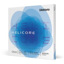 D  Addario H510 Helicore Cello String Set, 4/4 Scale Medium Tension 1 Set  
