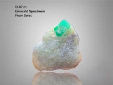12.67 Ct Natural Emerald Specimen from Swat Valley – Untreated