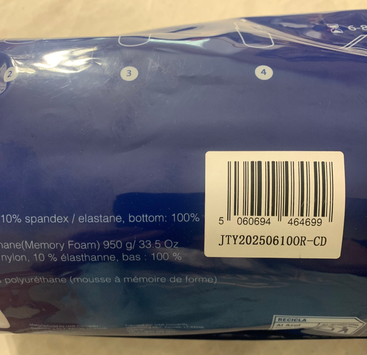 Derila Ergo Edition Memory Foam Pillow Standard 54x36x12cm | eBay