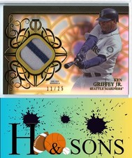 2015 Topps Tribute #TR-KG Ken Griffey Jr. Relics Gold #/25