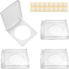 Push Button Cover 4PCS 22mm Adhesive Flat Power Switch Covers Safety Guard