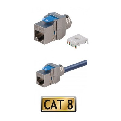 Keystone Cat.8 STP Buchse Geschirmt werkzeuglose Montage Cat 8 7 Netzwerk