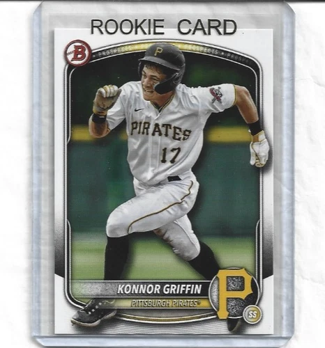 2025 Bowman-KONNOR GRIFFIN-Rookie Card #BP-86-Pittsburgh Pirates-SUPER HOT!
