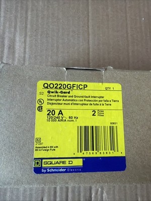 Square D QO220GFICP Circuit Breaker