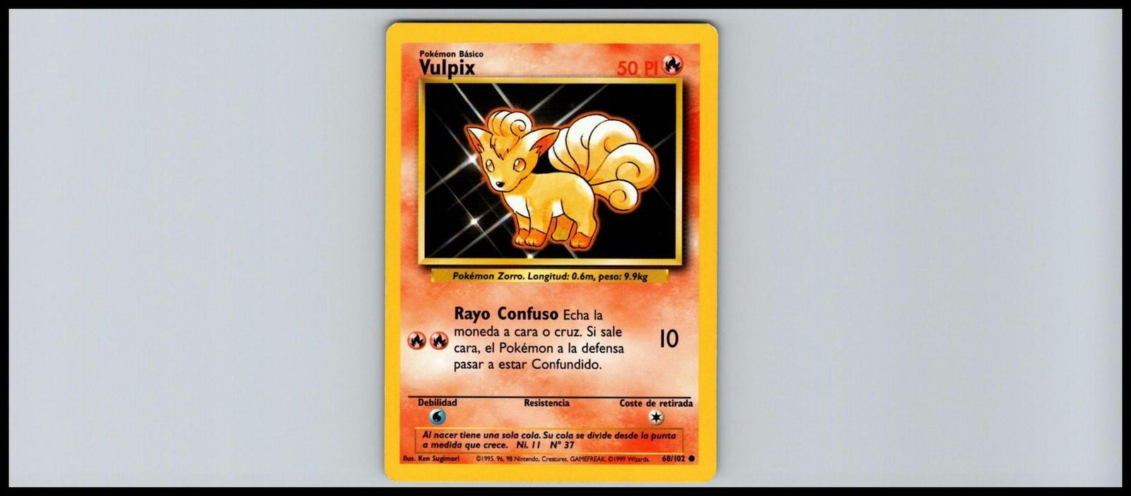 Vulpix #068/102 Base Set Lightly played