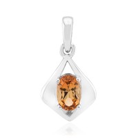 Cavill Topas AnhäNger 0,46Ct Oval Brillantschliff 925 Silber Schmuck
