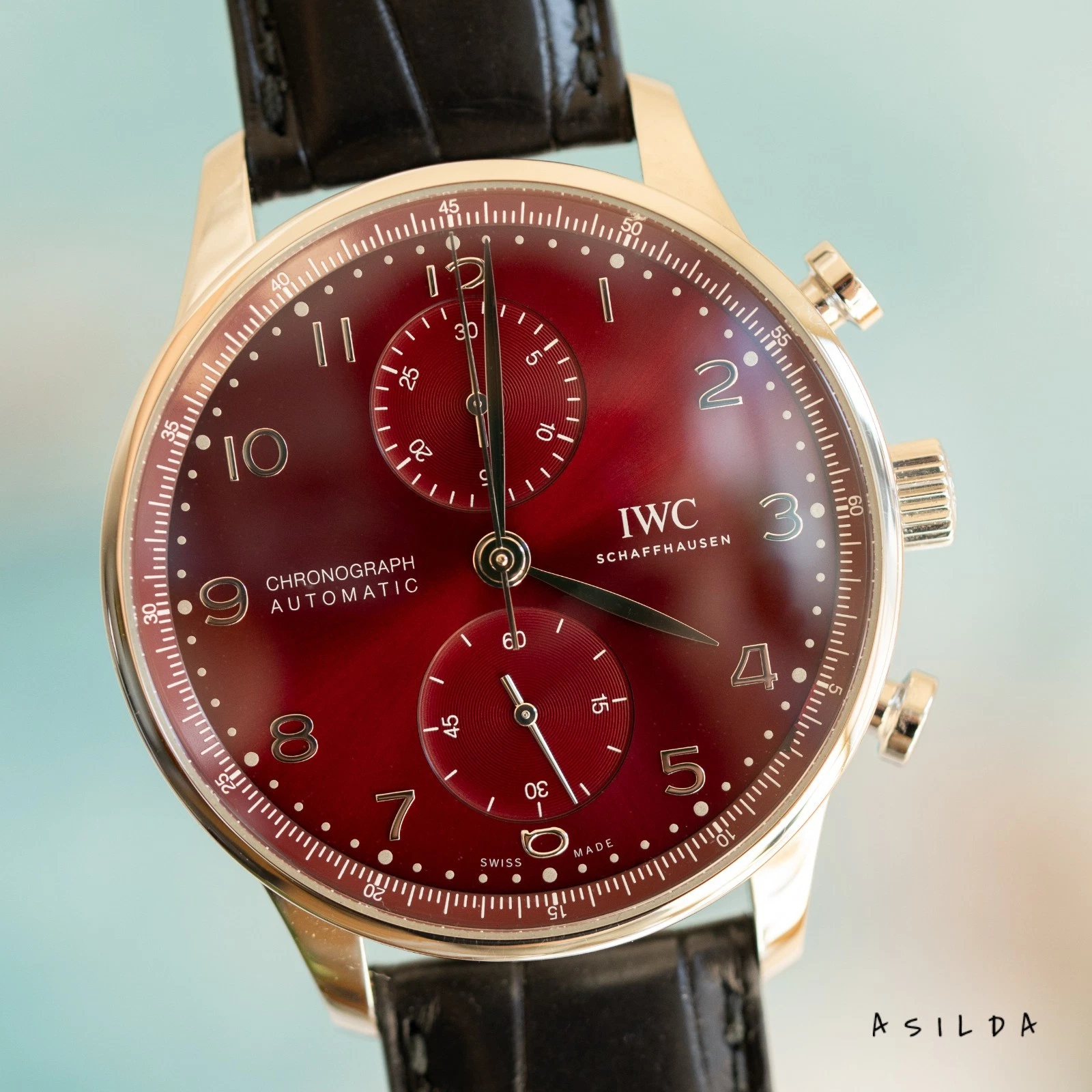IWC Schaffhausen — 2020 IWC Schaffhausen Portugieser Chronograph — Ref. IW371616 | 41mm | Burgundy