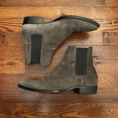 Saint Laurent Paris Wyatt Boot Suede men’s size 7 / 40 made in italy YSL