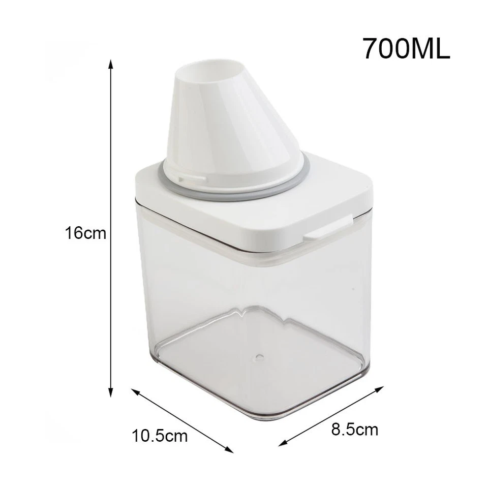 700ml/1100ml/1500ml/1900ml Soap Dispenser Storage Box Lid Up Powder Container - Image 2 of 4