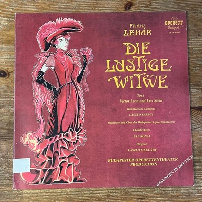 Franz Lehár   Die Lustige Witwe LP Record Qualiton Operetta German 33 RPM