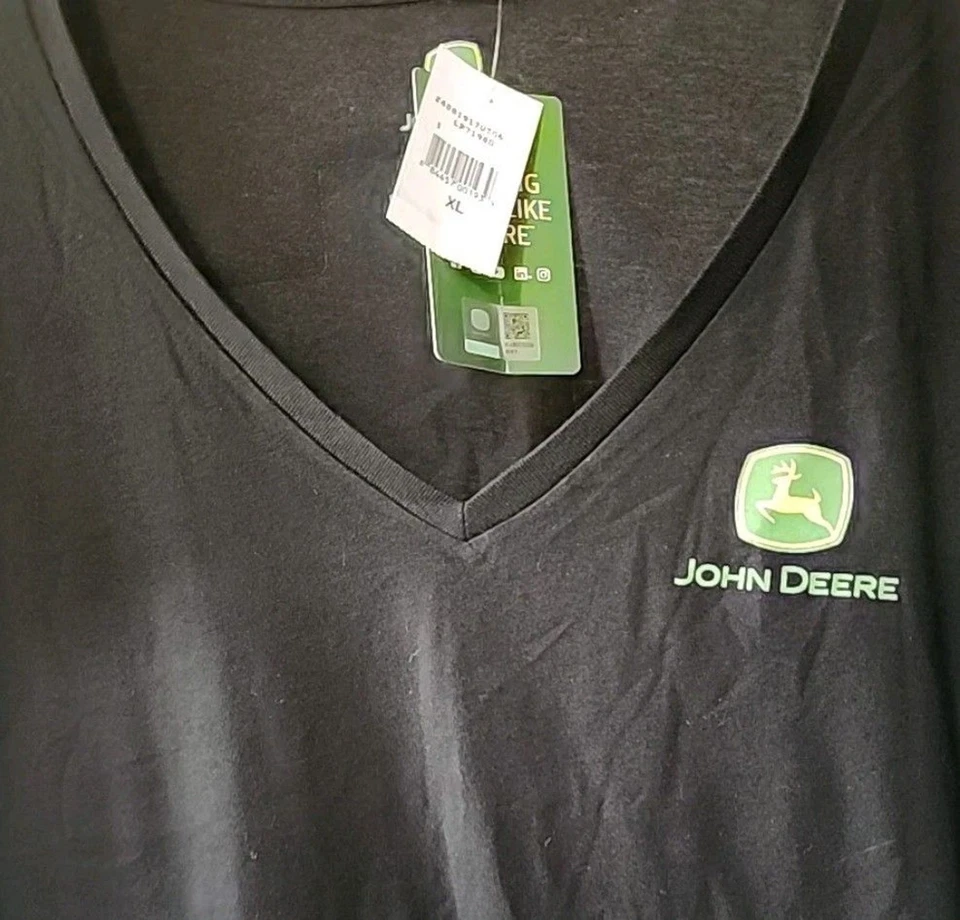John Deere Farm Utah Mujer Talla XL Camiseta Granjero Aire Libre Country Nueva con Etiquetas B7 Nueva Foto 2 de 3
