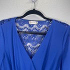 Altar'd State Romper Blue Lace Back Long Sleeve Party Outfit Size L