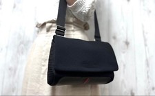 Autentica borsa a tracolla PRADA SPORT nera archivio vintage uomo