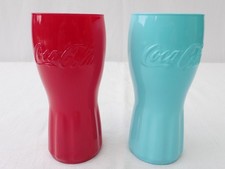 2 Coca-Cola Gl&auml;ser Limited Edition 2020 hellblau und rot McDonalds
