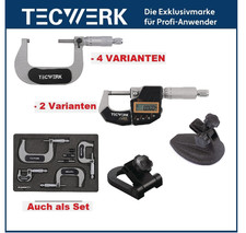 Auswahl an: TECWERK  B&uuml;gelmessschrauben 0-100mm auch digital / als Satz / Halter