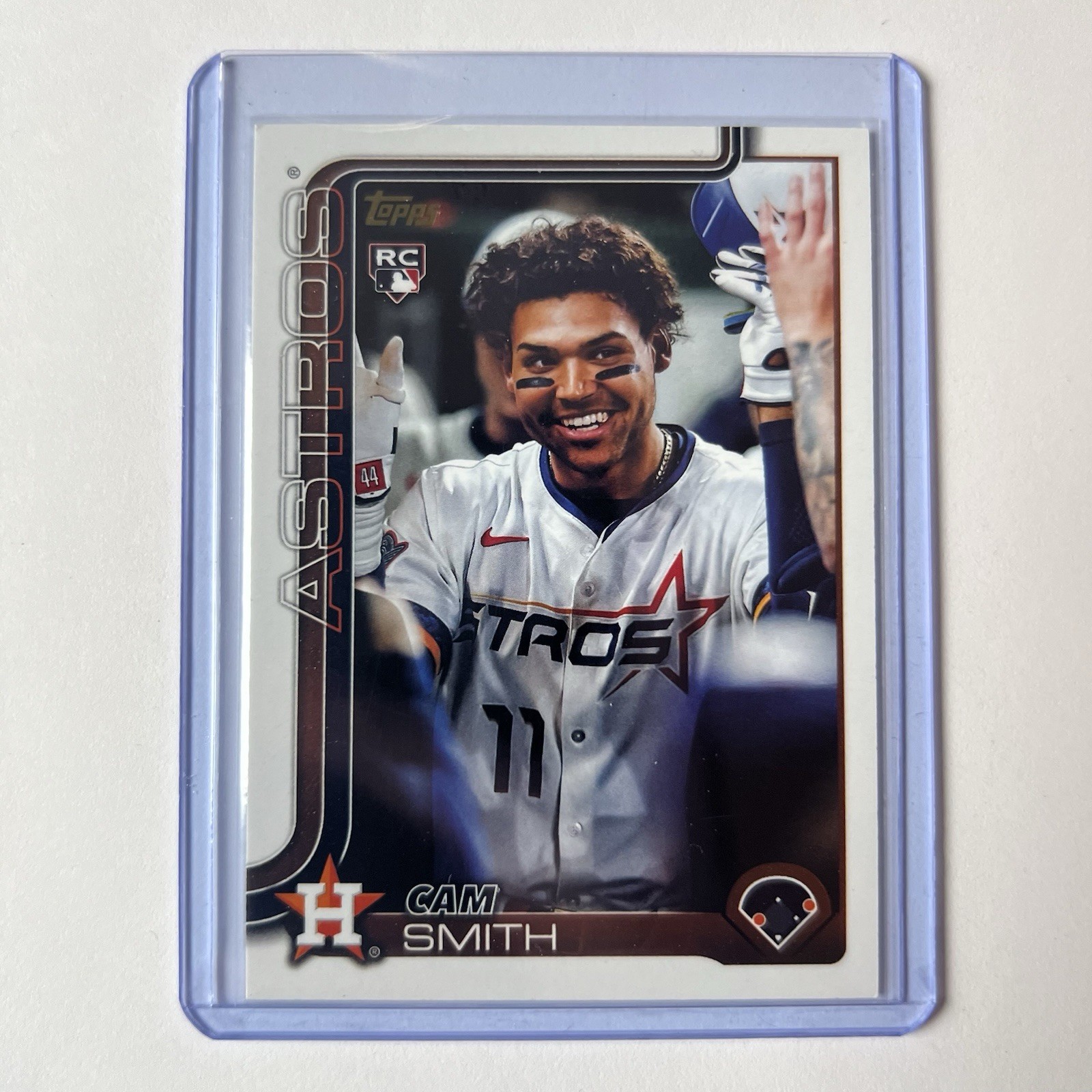 2025 Topps Update Golden Mirror Parallel SSP Cam Smith Astros RC US298