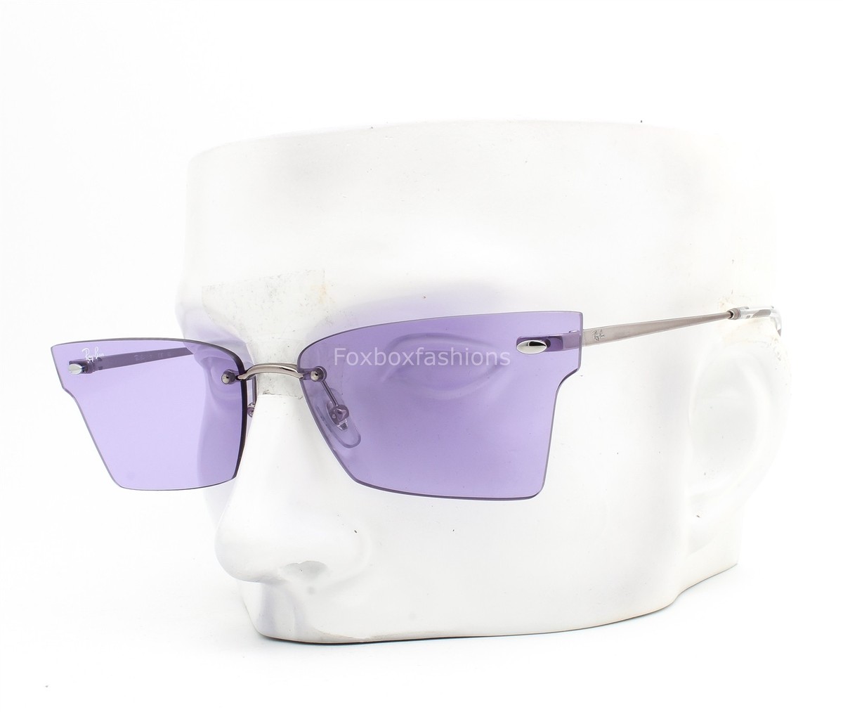 Ray-Ban Xime Rimless Sunglasses RB 3730 004/1A Polished  display picture 3