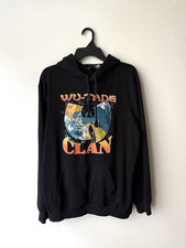 Wu Tang Clan Earth Symbol Graphic Hoodie Black Small 2022 Official