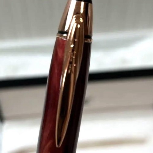 Montblanc Jfk Ballpoint Pen Special Edition Bordeaux - Picture 2 of 8