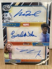 Topps Finest Fantastic Four 65th Anniversary Triple Autograph Card TA-WNL 04/10