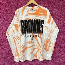 NFL Franchise AFC North Cleveland Browns Tie-Dye Long Sleeve Medium