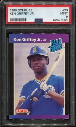1989 Donruss Ken Griffey Jr. #33 RC HOF PSA 9