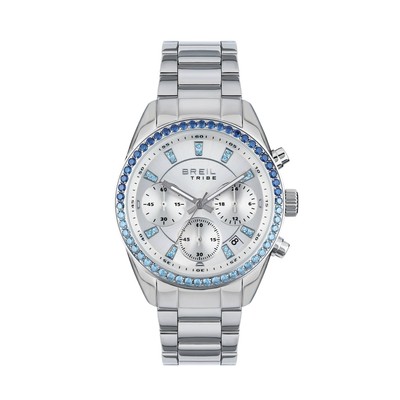 Orologio Breil Tribe Azure EW0739 Watch Donna Acciaio Zirconi Blu