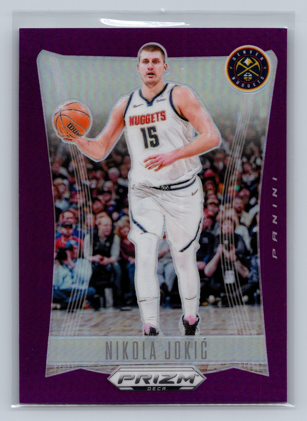 2023-24 Panini Prizm Deca #35 Nikola Jokic Prizms Purple #/99