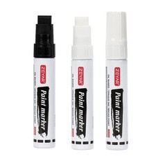 ZEYAR Paint Markers, Jumbo size, 1 Count Pack of 3 , 1 Black and 2 White