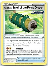 Rapid Strike Scroll of the Flying Dragon 153/203 Evolving Skies Pokemon TCG NM