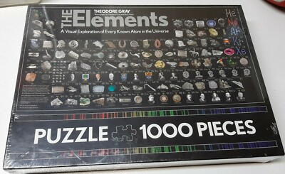 Elements Puzzle: 1000 Piece Puzzle NEW SEALED Theordore Gray
