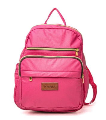 KARIA Women Fashion Backpack Purse Fuchsia Brand New High  display picture 1