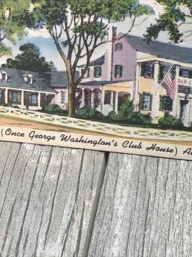 Old Clubhouse Teahouse George Washington’s Club House Alexandria Va Postcard - Picture 5 of 12