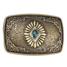 Flower Tattoo Belt Buckle Western Cowboy Native American Motorcyclists TT-05-G 