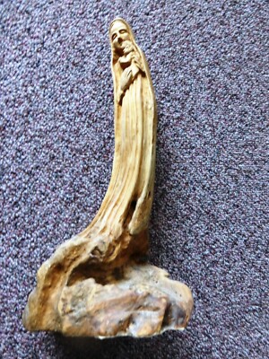 Holz Figur geschnitzt  ca. 27 cm gebraucht Hl. Maria Muttergottes Figur