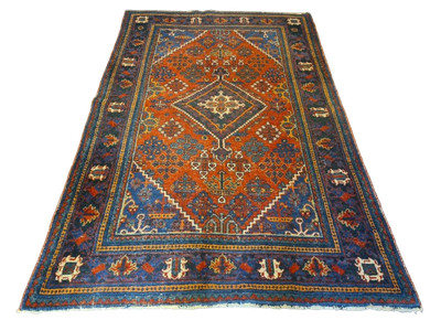 Antiker Handgeknüpfter Perser Teppich Orientteppich Mey Mey Keshan 204x133cm