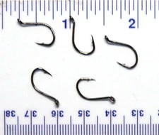 100 Danielson HCBOBN Black Chrome Octopus Fish Hooks Size 8