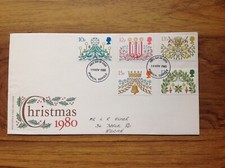 Christmas 1980 Ipswich pmk  First Day  Cover . Free UK P&P
