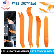 4PCS NEW Car Trim Removal Tool Car Panel Door Dashboard Fastener Remover Pry SET